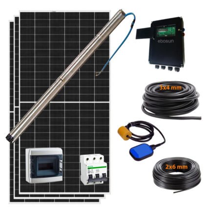 kit bombeo solar grundfos para pozo de 120 metros