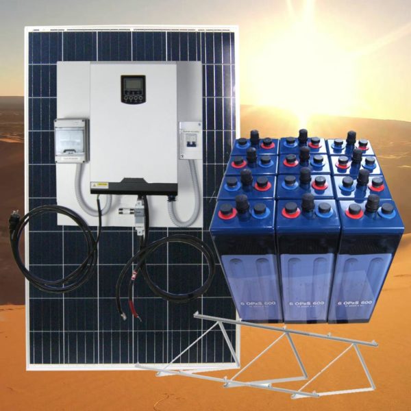 Kits solares con baterias de Pb