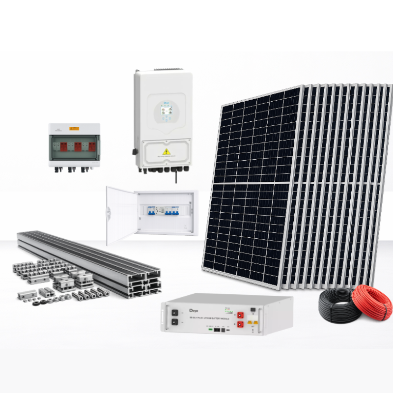 Kit Solar Híbrido 5kW Full Backup Antiapagones con Batería Deye