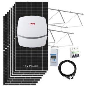 kit placas solares con conexion a red electrica saj 5kw