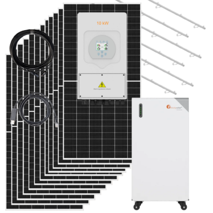 Kit solar trifásico Deye 10kW con batería de litio Felicity 16kWh para autoconsumo