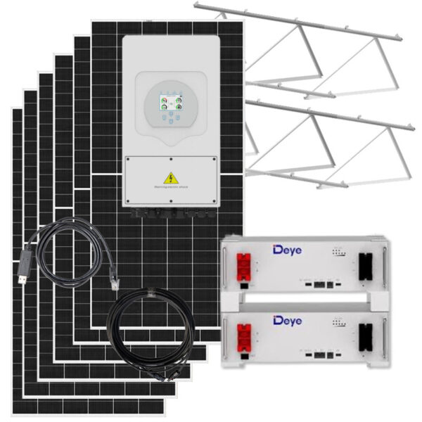 kit placas solares con baterias de litio deye