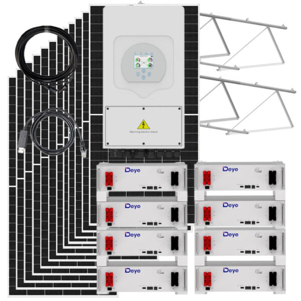 kit solar 16kw monofasico deye con baterias de litio