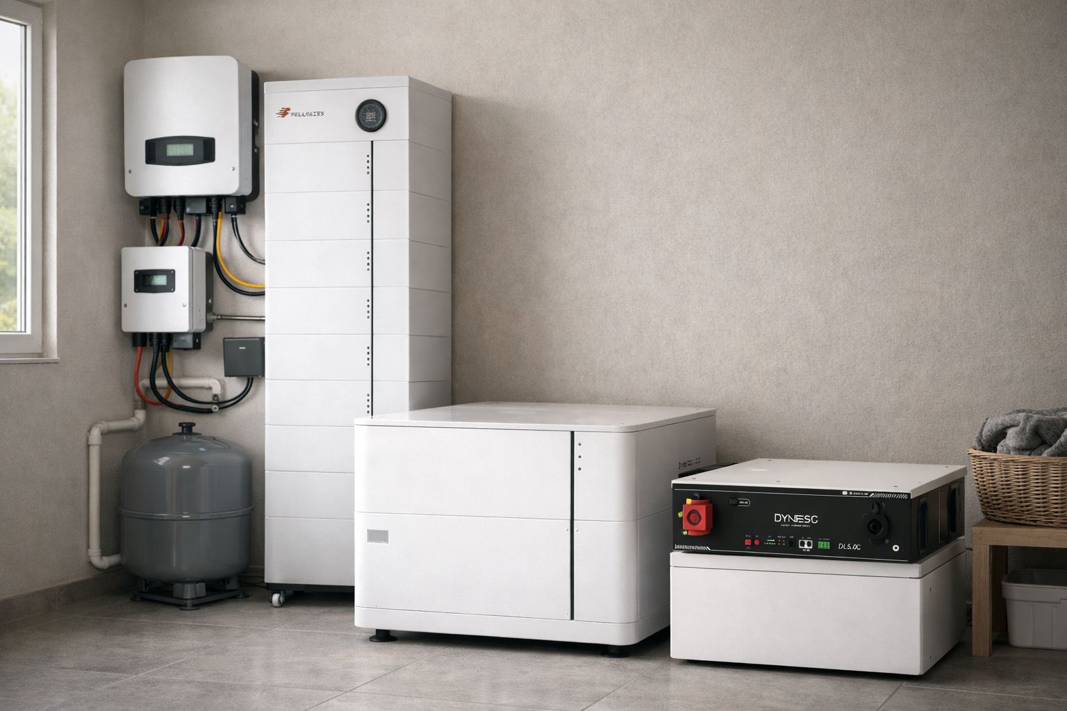 Baterías de litio para placas solares en vivienda con instalación fotovoltaica