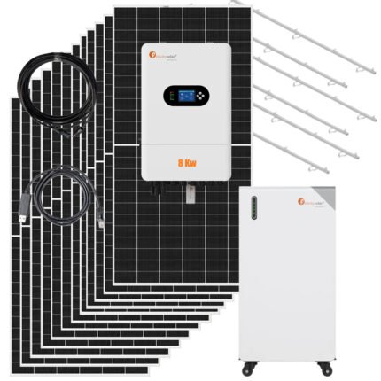 Kit Solar Aislada 8Kw Felicity con batería de Litio 16kWh y paneles 580Wp
