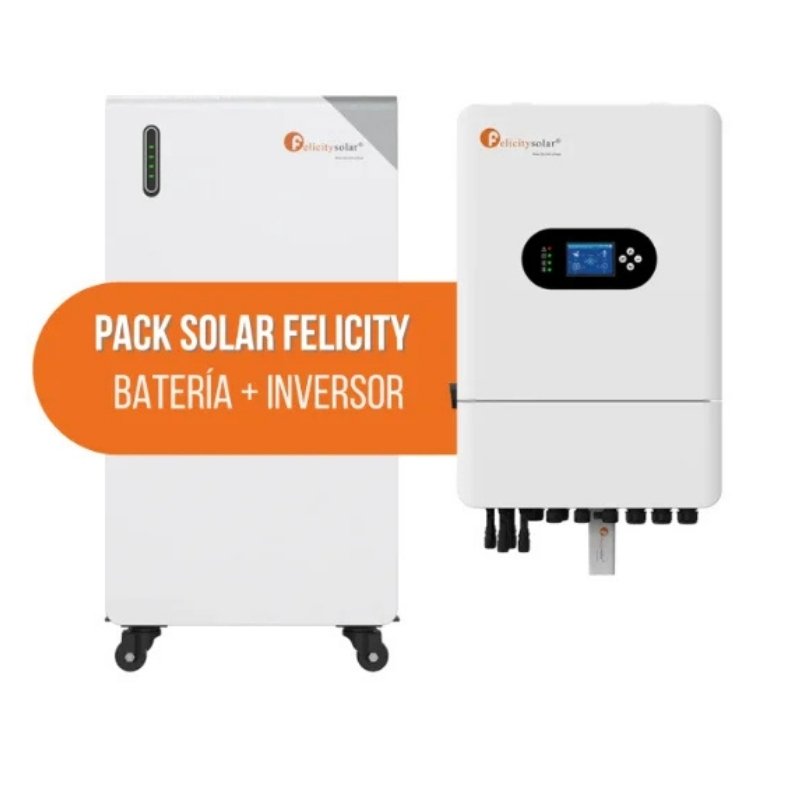 Pack Batería Litio Felicity FLB48314TG1 16 kWh + Inversor Híbrido Felicity IVGM8KLP 8 kW 48 V