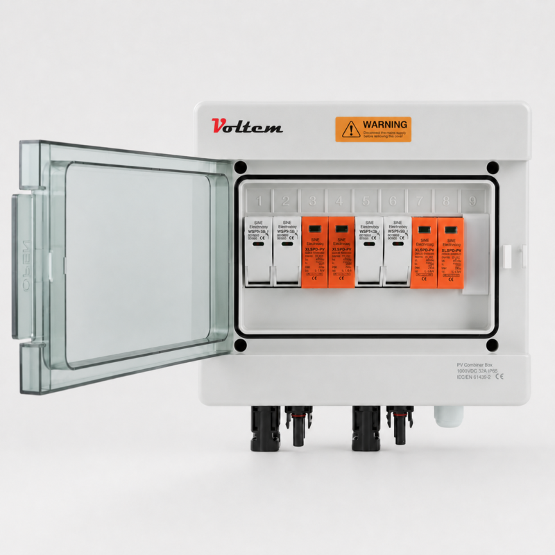 Cuadro de protección FV 500Vdc 2 In 2 Out con protección IP65