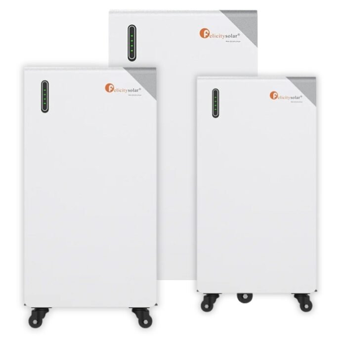 pack 3 baterías litio felicity flb48314tg1 banco almacenamiento solar 48kwh 48v
