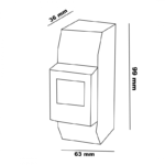 Vatímetro Eastron SDM230 Modbus Monofásico - Imagen 2