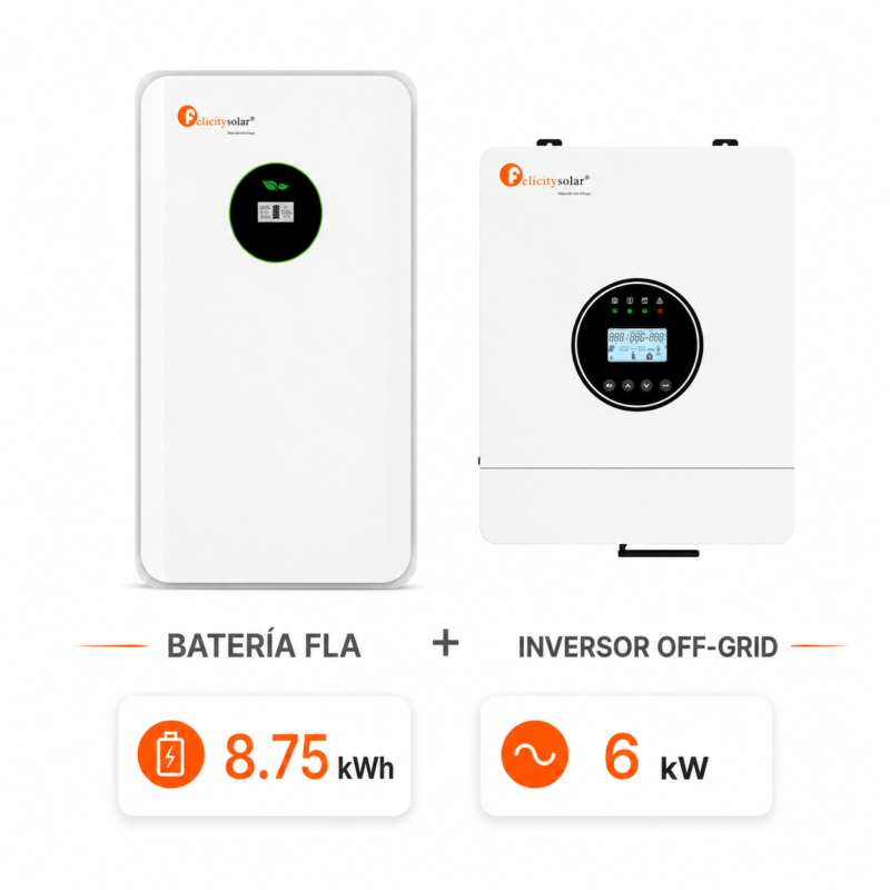 Pack Felicity 6 kW con batería 8.75 kWh
