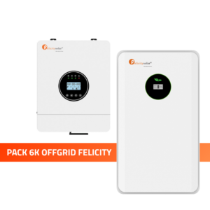 Pack Felicity 6 kW con inversor off-grid IVEM6048-II y batería LiFePO4 FLA48171-EU de 8.75 kWh