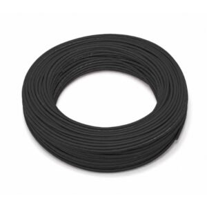Cable solar negro H1Z2Z2-K 1x6 mm² en rollo de 100 m
