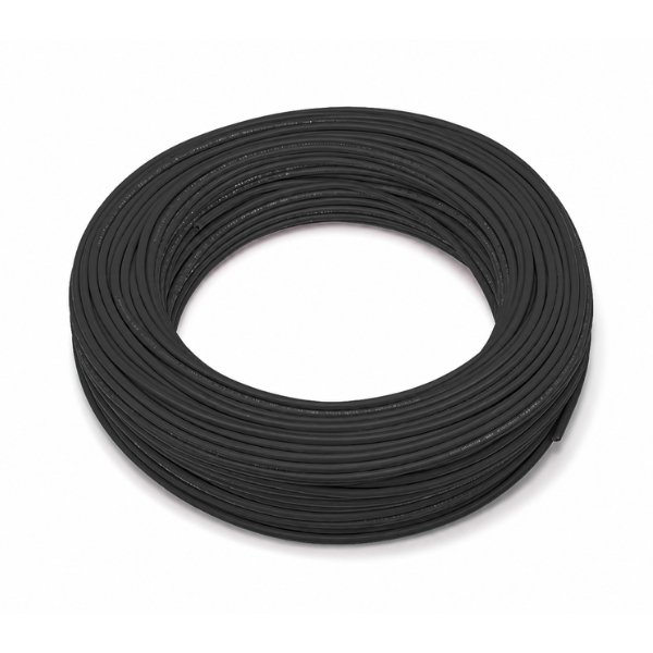 Cable solar negro H1Z2Z2-K 1x6 mm² en rollo de 100 m Cable solar negro H1Z2Z2-K 1x6 mm² en rollo de 100 m