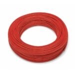 Rollo de 100 m de cable solar rojo 1x6 mm² para instalación fotovoltaica