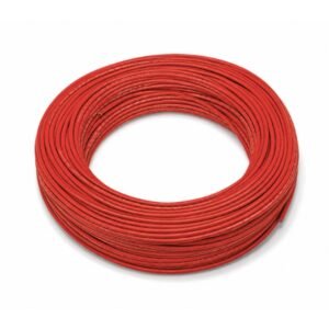 Rollo de 100 m de cable solar rojo 1x6 mm² para instalación fotovoltaica
