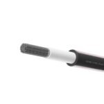 Rollo de 100 metros de cable solar negro 1x6 mm² para fotovoltaica