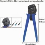 Crimpadora de terminales MC4 solares para conectores de panel fotovoltaico 2,5-6 mm² - Imagen 4