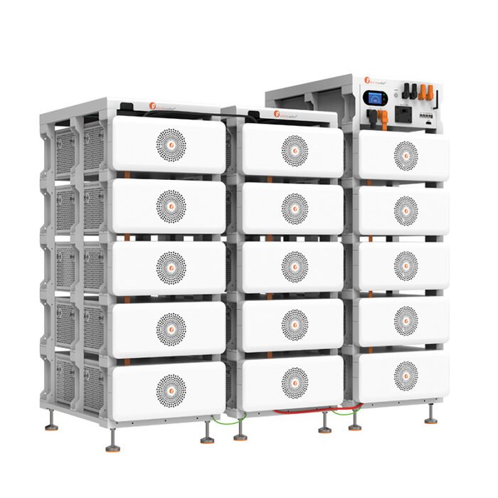 Batería LiFePO4 industrial 80 160 240 kWh con monitorización remota y pantalla táctil