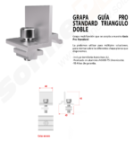 Dimensiones de la Grapa Triángulo Regulable para estructura solar