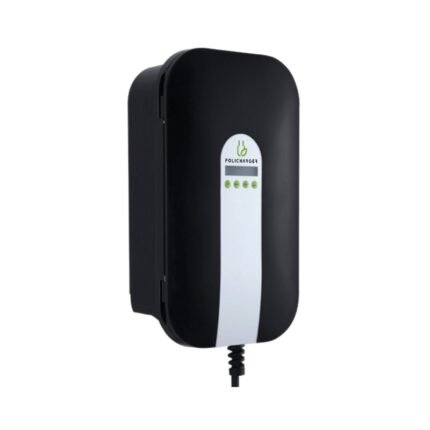 Vista frontal del wallbox Policharger NW-T23F con pantalla de control.