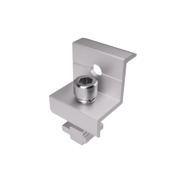 Grampo Final End Clamp 30 mm para Estrutura Solar