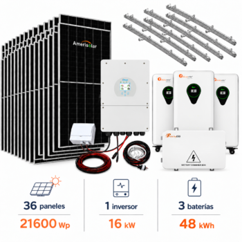 Kit solar 36 paneles 16kwh