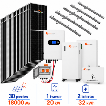 Kit solar con almacenamiento y baterías