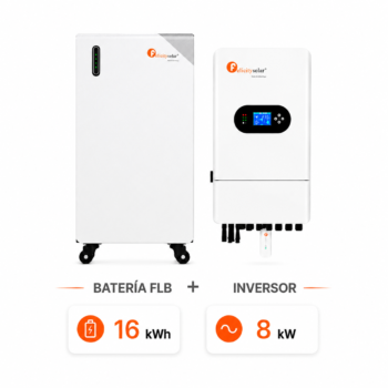 Pack onduleur hybride Felicity 8 kW monophasé + batterie Felicity FLB 16 kWh
