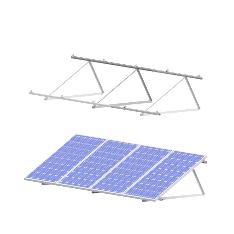 Estrutura Inclinada para 2 Painéis Solares