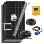 Kit de Bomba Solar Submersível até 240 m — de 500 a 2500 L/h