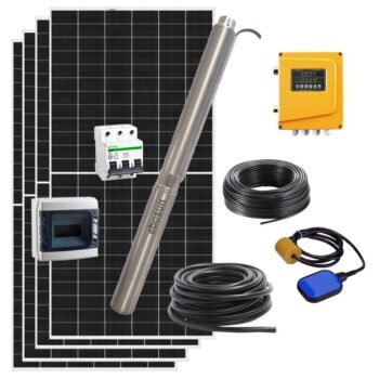 Kit de pompage solaire immergé jusqu’à 240 m — de 500 à 2500 L/h