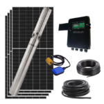 Kit de Bomba Solar até 140 m — Caudal de 3000 a 8000 L/h
