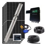 Kit de pompage solaire immergé jusqu’à 160 m — débit jusqu’à 10.000 L/h